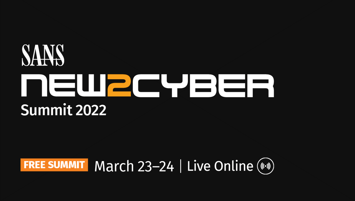 SANSInstitute's tweet photo. Not new to #cyber? Pay it forward &amp; share the good news about this FREE Summit with friends and colleagues who may be interested!

#New2CyberSummit is an invaluable opportunity to learn from and network with industry leaders and the community.

Learn more: https://t.co/suAmHq4ckP https://t.co/oSLBV9Uv4I