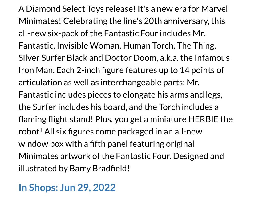 dano_cosmic's tweet photo. I can get down with these #MarvelMinimates featuring the #FantasticFour and friends from @CollectDST - out June 29, 2022!
✨
#SilverSurfer #DoctorDoom @DanSlott #Minimates #Marvel #MarvelComics #MarvelCosmic https://t.co/TbZhdhNi4M