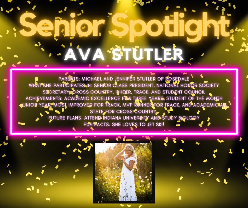 RP_Principal's tweet photo. Senior Spotlight - Ava Stutler https://t.co/DGWPUbrhXf https://t.co/RQ11NULEFM
