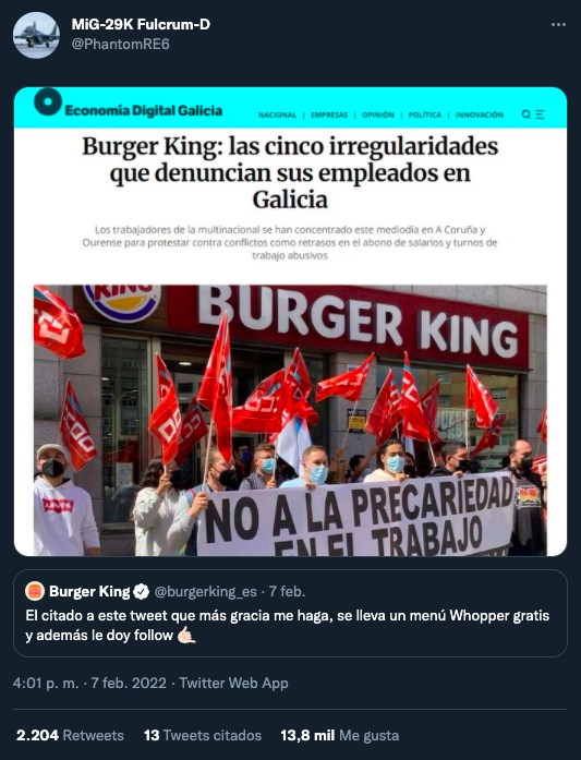 Hacerse el gracioso en Twitter tiene sus riesgos...