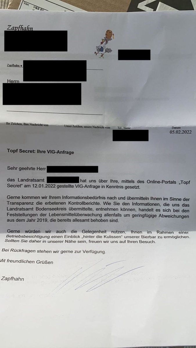 samuelgroesch's tweet photo. Habe ich damit #IFG Anfragen durchgespielt? Wer will sich mit mir die #Bierbar hinter den Kulissen anschauen? #TopfSecret @fragdenstaat https://t.co/QClIf3164Z