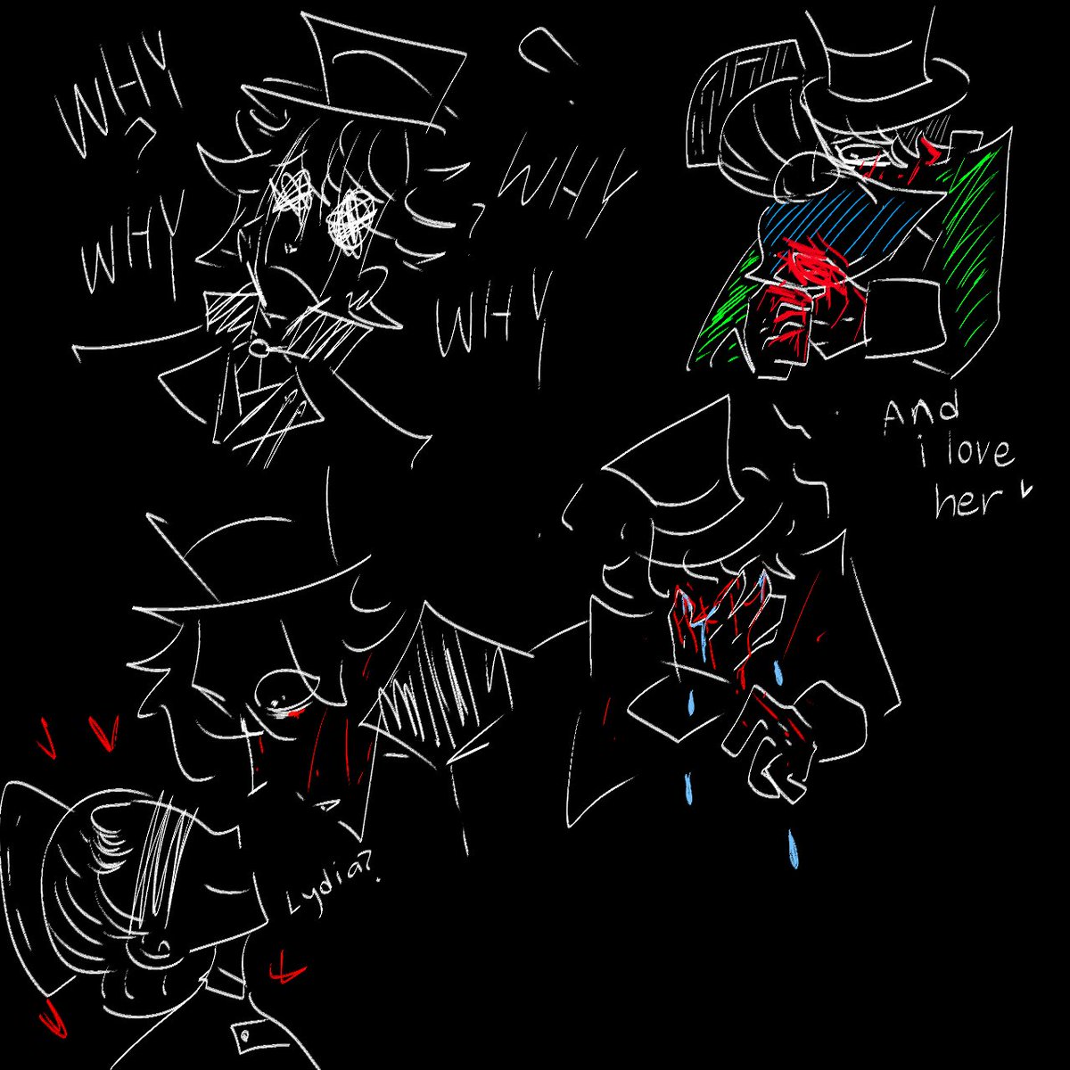 Beeblemaniaclo1's tweet photo. Lipaemi doodles #リパエミ #IdentityV #Jackemi https://t.co/PtzRBMLPLT