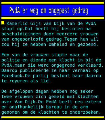 hypocrisie PvdA