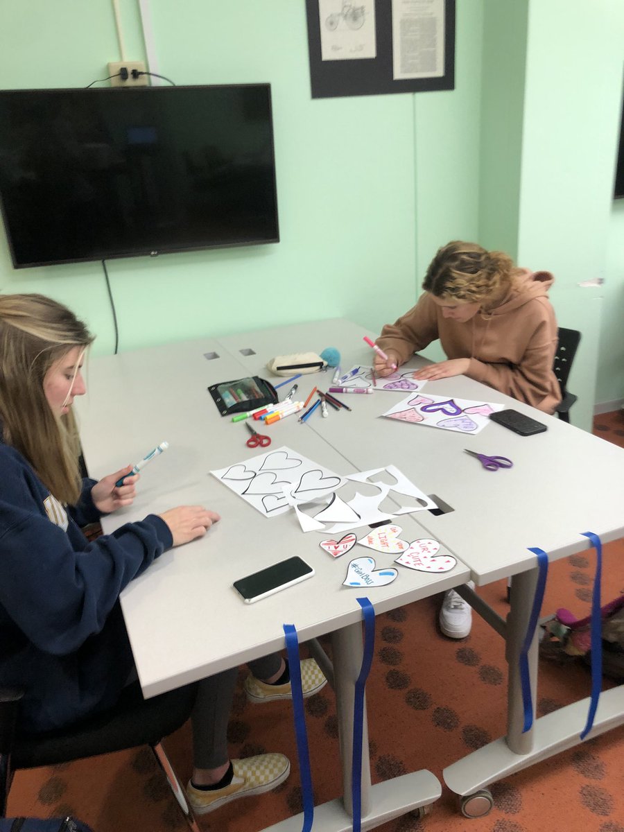 Spreading positivity for Valentine’s Day! Yours Truly, <a href="/vjaWeDine/">VJA We Dine Together</a> <a href="/AndrewHS_d230/">Victor J. Andrew High School</a>