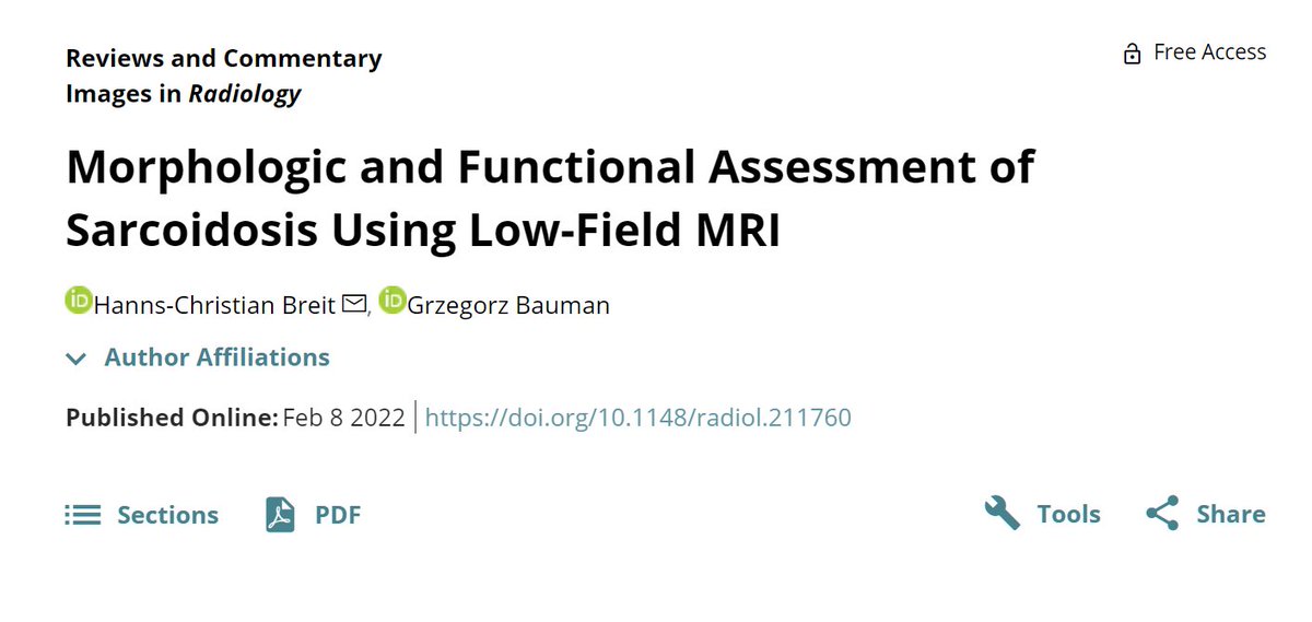 We are happy to present our preliminary work showing the potential of low-field MRI for morphologic and functional lung imaging

#lowfield #MRI #Basel

pubs.rsna.org/doi/10.1148/ra…