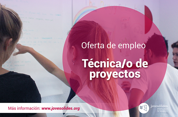JOVESOLIDES's tweet photo. 📢¡Últimos días!
Convocamos una plaza para el puesto de técnico/a de proyectos. Encuentra todo lo que necesitas saber aquí: https://t.co/PMjfZ0JvmO🚀
👁️Fecha límite para presentar tu candidatura: 14 de febrero.
#Empleo #ONG #SerJovesólides https://t.co/2X9CGp6xL0