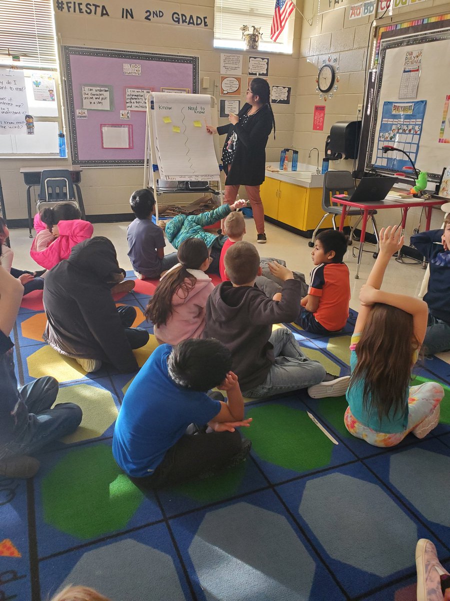 Holli_Sears's tweet photo. Students are discussing and writing knows and need to knows to drive their learning during the Hangry Birds PBL Unit in 2nd grade @NSDCentral! https://t.co/W8RsbkubWP