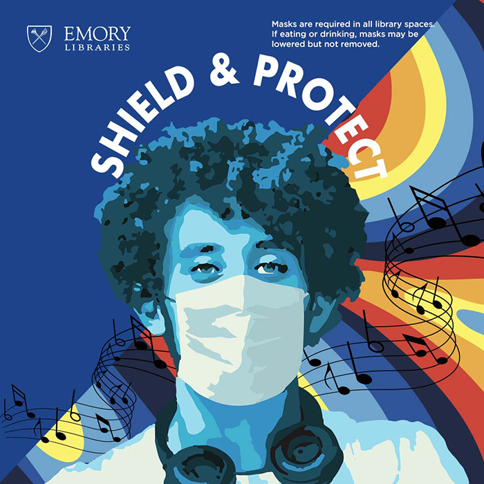 Protect yourself and others around you – keep wearing your mask in all of our Emory Libraries spaces. Let's put an end to this pandemic! bit.ly/emlibs-locatio… #shieldandprotect
