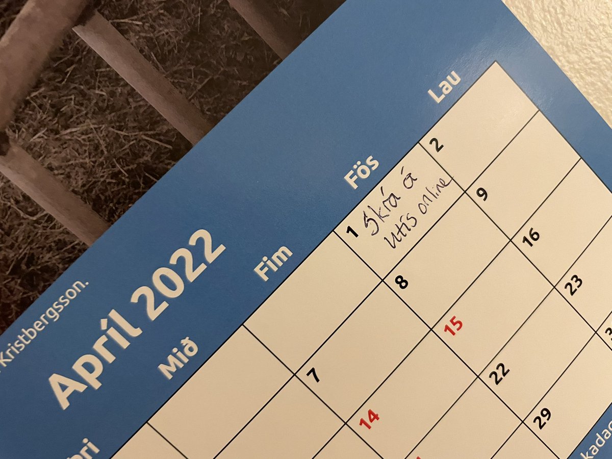 Ekkert sorry með hvað ég er fáránlega spennt fyrir #utísonline2022 og set áminningu í/á öll dagatöl #utís #menntaspjall