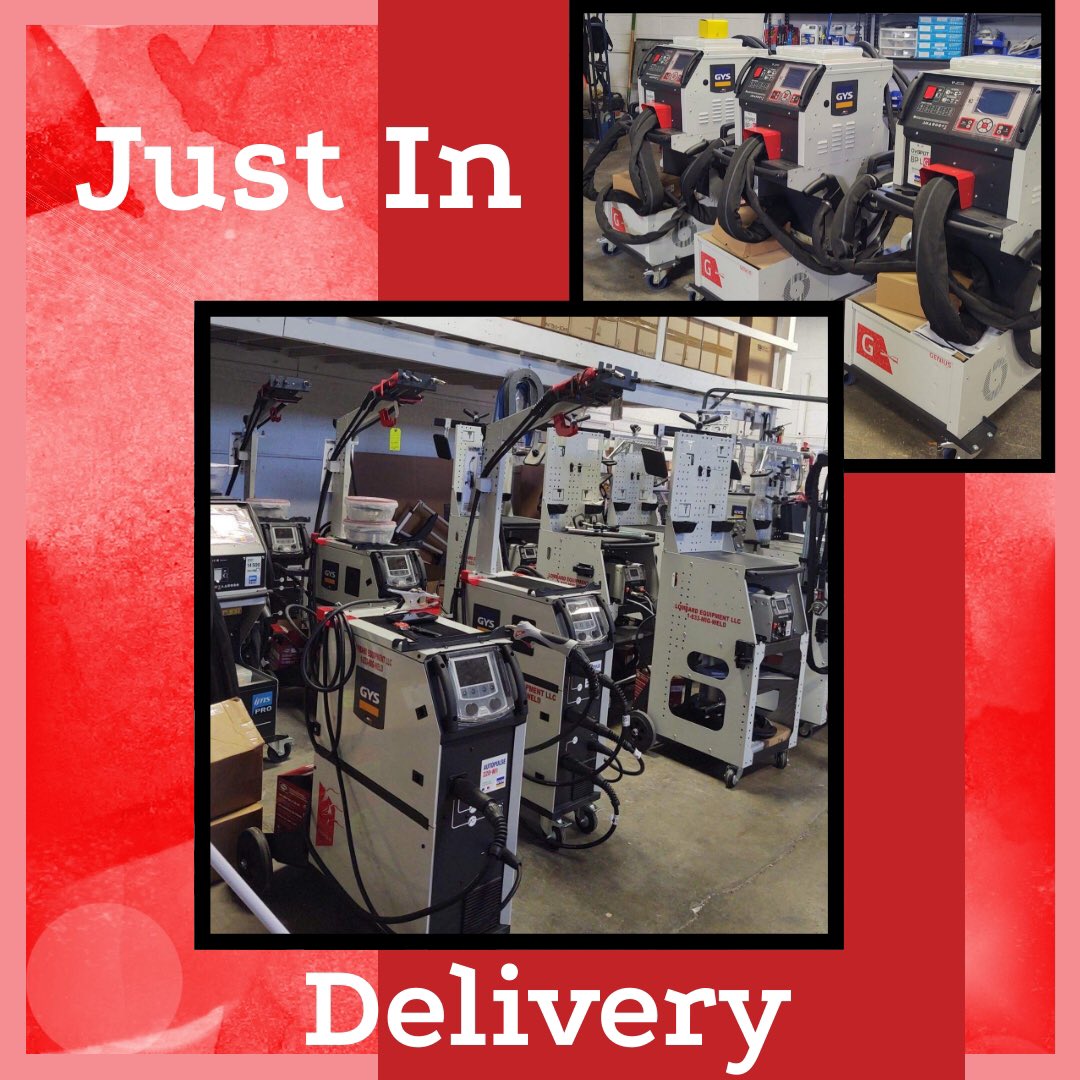 LombardEqpt's tweet photo. Just got a new shipment of GYS equipment in at our VA location!!! 

#GYSFrance #gystakeover #collisionrepair #welders #rivetguns #bplg https://t.co/VnLG4ID1MY