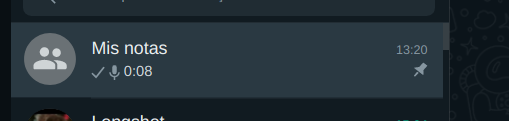 Best life hack ever: 

- Create a new WhatsApp group and add any random contact 
- Name the group My Notes
- Kick person you previously added
- Pin the group so it's always at the top

You now have the best UX to take notes, TODO lists and audio messages

Enjoy!