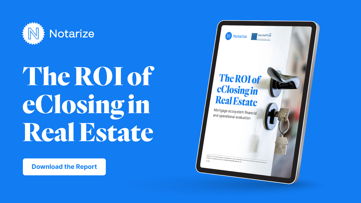 notarize's tweet photo. 🚨NEW #RealEstate eBook 🚨

#eClosing + online notarization provide significant ROI for both lenders and title agents. 🏡 

💲Lenders: save up to $444 per loan
💲Settlement Agents: save up to $97 per loan

Download the full report to learn more! https://t.co/nJTo1mUdXI https://t.co/o6dJNz5zxD