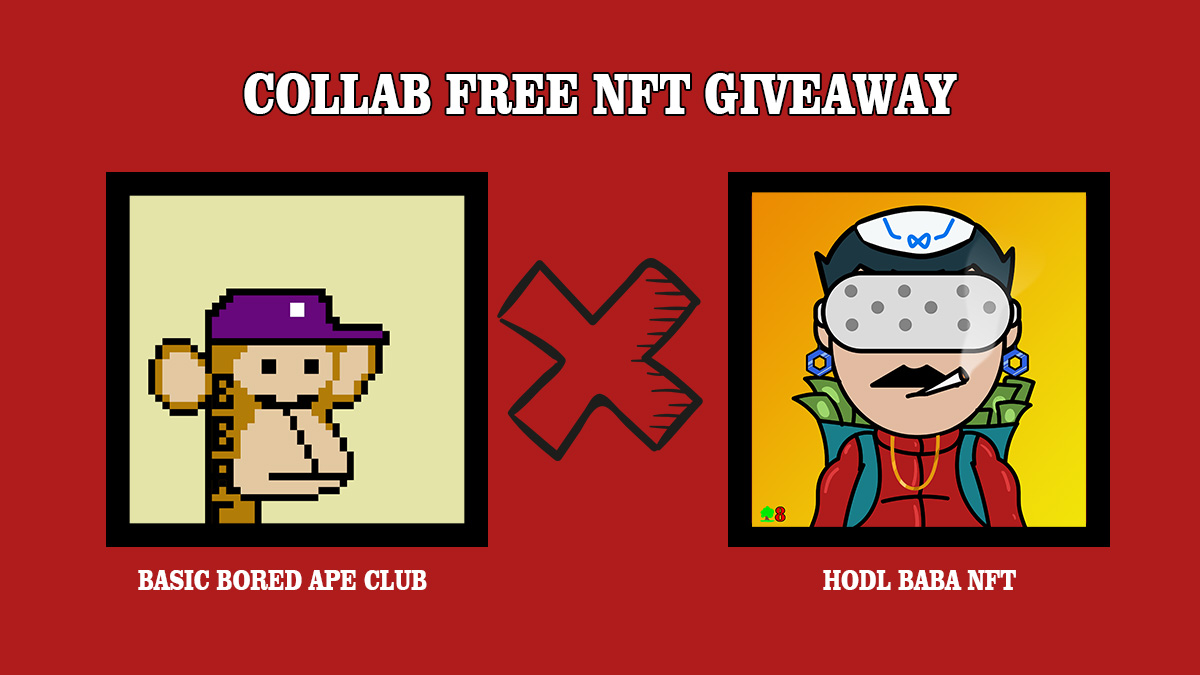 HodlBabaNFT's tweet photo. 🎁Double NFT Giveaway / Collab🎁

@BasicBoredApe &amp; @HodlBabaNFT 

🔥 2 NFTs / 2 Winners 

To win:
✅Follow @BasicBoredApe &amp; @HodlBabaNFT
✅RT &amp; Tag 3 Friends 

⌛️48Hrs

#NFT #NFTs #NFTcollection #NFTcommunity #NFTgiveaway #NFTart #NFTgame #Metaverse #NFTartist #NFTcollab #art https://t.co/pGqgdSmOC0