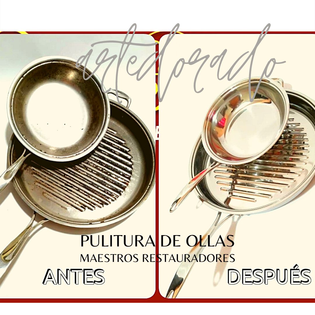 realizamos pulitura de ollas lamparas y objetos del hogar somos especialistas en restauración de utensilios domésticos dejamos tus ollas en estado original como si nunca las hubieras usado contactanos artedorado.uk MAESTROS RESTAURADORES #pulitura #restauracion