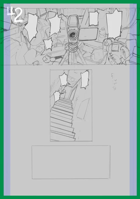 下書き、エロパート終わりました。
後はラストを描いて…仕上げまで頑張ろう〜。 