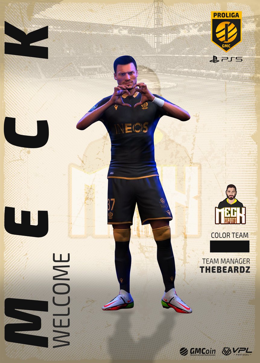 🏆GMCoin Proliga 1 #PS5
Welcome <a href="/EsportsMeck/">Meck eSports</a>  ⚽️🎮