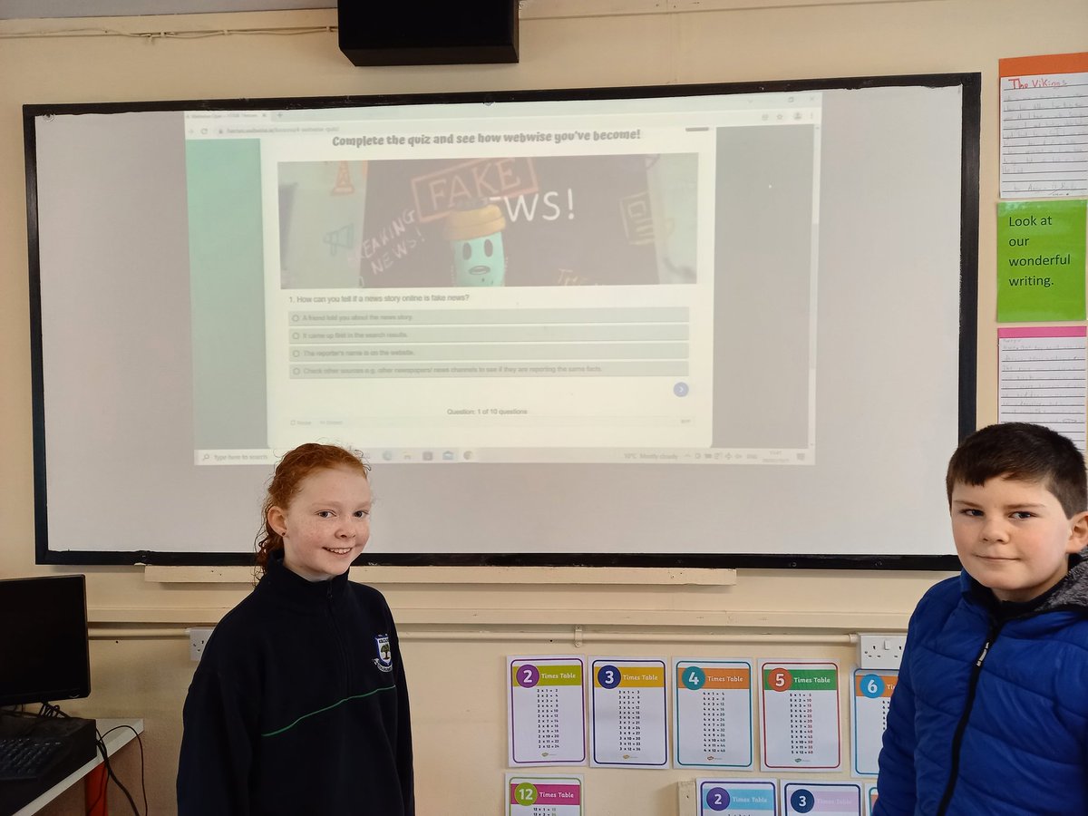 KilcloonPrincip's tweet photo. Great quiz @Webwise_Ireland #SaferInternetDay https://t.co/yjZQY6DWaq