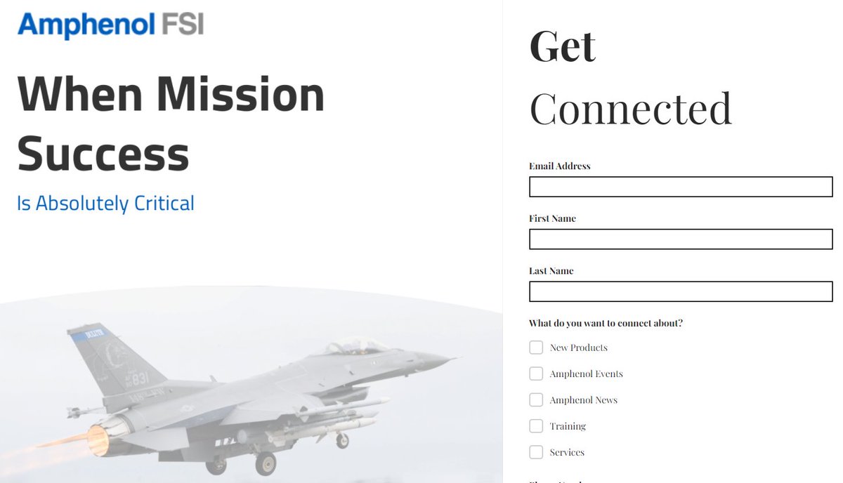 AmphenolFSI's tweet photo. "Get Connected" to Amphenol FSI's latest news and products
https://t.co/8KZtd5agMA https://t.co/jsxAnY9JY9