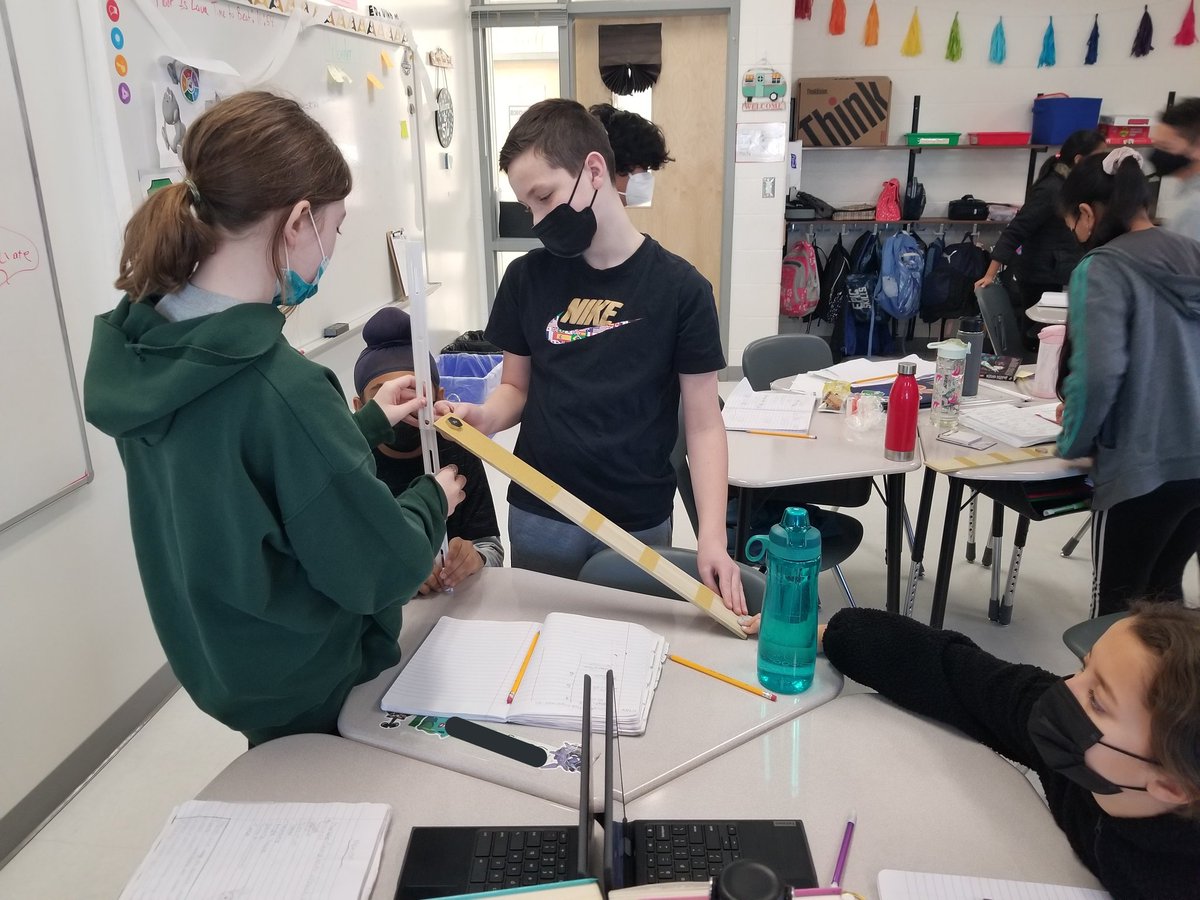 MsWolken's tweet photo. The scientists in 5W are at it again!

Today, students answered the question "How does the texture of a surface affect an object's motion?" Students used the scientific method, measurement skills, and data analysis to discover that friction has a huge effect on motion! https://t.co/vw8befBRzs
