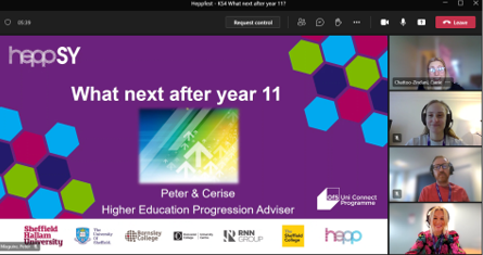 hepp_hq's tweet photo. We've had another wonderful day of #HeppFest sessions today!🤩
Here are some glimpses of today's sessions with @HeppSYplus about options after Y11 and @sheffhallamuni about degree apprenticeships! https://t.co/iUayoDwJx7