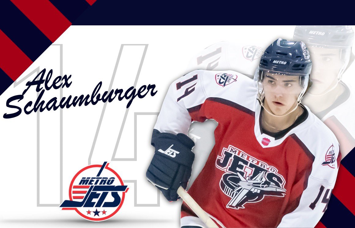🔥 WHO’S ON FIRE RIGHT NOW? 🔥 

Second-year #MetroJets forward <a href="/alexschaumie/">Alex Schaumburger</a> is tied for the team lead in points with 67 and is tops with 34 goals!

Come see Schaumie this Saturday at 4:30 p.m. when the Jets play the <a href="/Toledo_Cherokee/">Toledo Cherokee USPHL</a> at Mount Clemens Ice Arena!