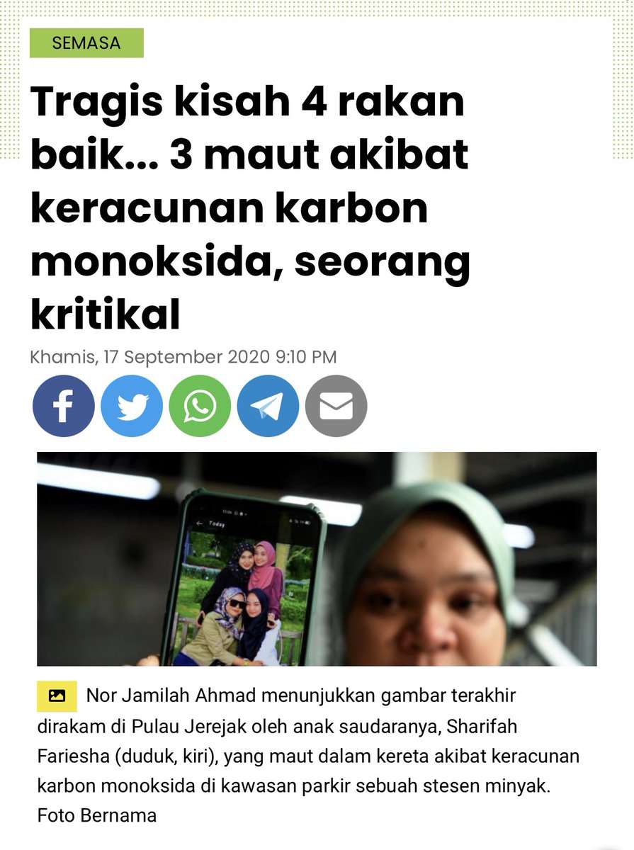 pickyhn's tweet photo. Ingat tak cerita 2 tahun lepas, 4 orang tertidur dalam kereta, 3 orang maut, 1 kritikal?

Sebenarnya deorang tak tidur pun. Mangsa yang terselamat buka cerita dekat TikTok https://t.co/5PyuARAN7T