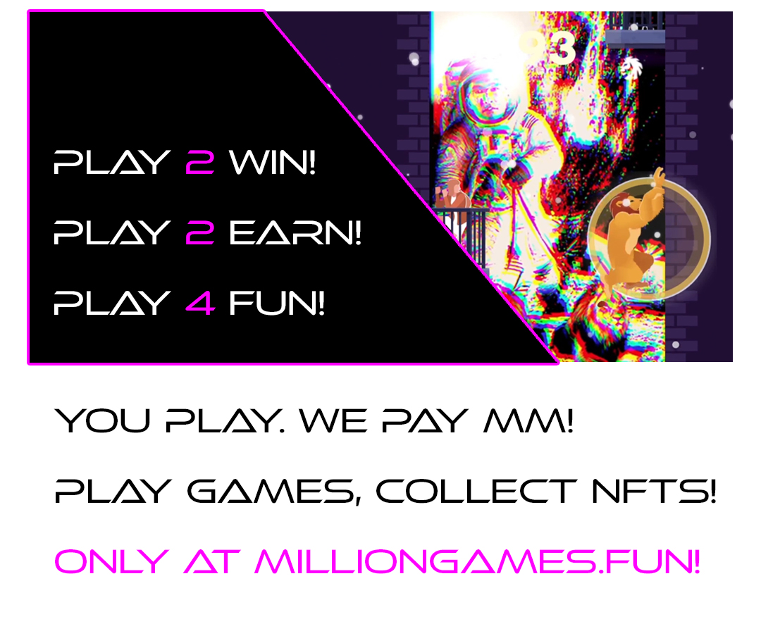 PoliticsOnX's tweet photo. 🤑YOU PLAY, WE PAY $MM!🤑
WIN NFTs, MERCH, CRYPTO &amp; MORE WHEN YOU PLAY @ https://t.co/AJI19zlK4s! 

@techleadhd #milliontoken #PlayToEarn #gaming https://t.co/pQxVjFDTho