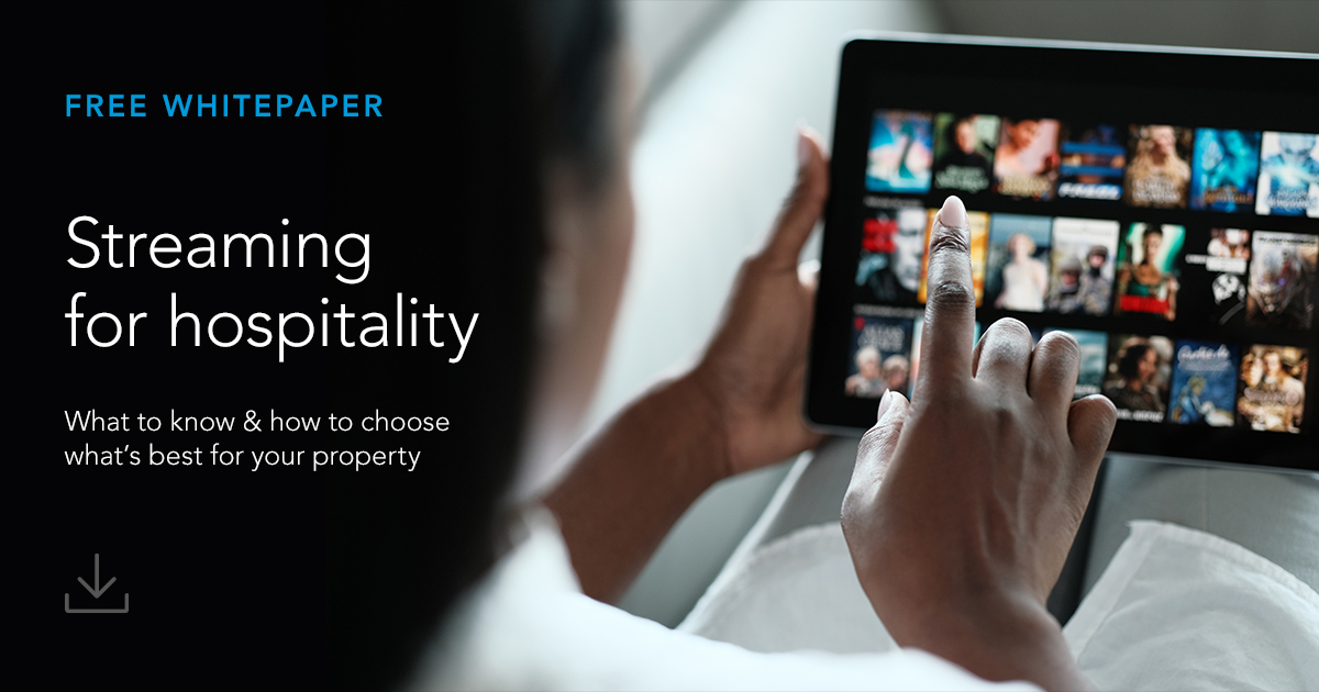 Streaming is now a table-stakes amenity in hospitality, giving guests choice in what they want to watch, when they want to watch it. Download this free streaming whitepaper from SONIFI Solutions, Inc. to learn more:

Download here: hubs.ly/Q013G-kg0