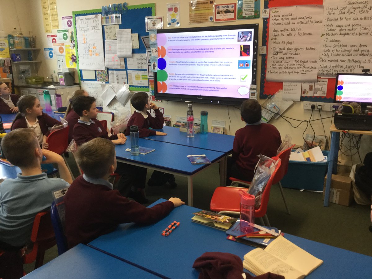 EllisonPrimary's tweet image. Year 5 were very interested in learning all about &apos;Safer Internet Day 2022&apos; from West Midlands Regional Cyber Crime Unit. We learnt all about how to make our passwords as safe as possible by using 3 small words, a number and a symbol. #ellisoncomputing #SaferInternetDay