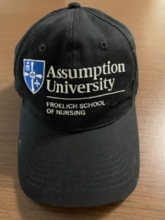 AssumptionURN's tweet photo. Congratulations to @BayPathRVTHS students Morgan, Catalina, Erin, and Isabella on their acceptance to #FSoN @AssumptionUMA #HealthHounds!!  Will you be next to wear our hat #acceptedstudents? #nursingstudents #WorcesterMA😷💙🐾 https://t.co/3NnZFiZMlL