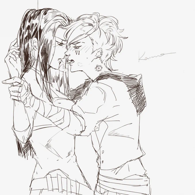 第一次畫就親親🥰
#caitvi #violyn #vi #caitlyn 