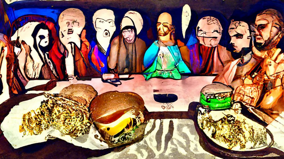 GANrt_NFT's tweet photo. Check out this NFT "The Last Supper #7" on OpenSea https://t.co/wb1DLGsg2h via @opensea 
#NFTCommunity #NFTartist #nftart #NFTdrop #artph #NFTCommmunity https://t.co/p2iYZD6n3J