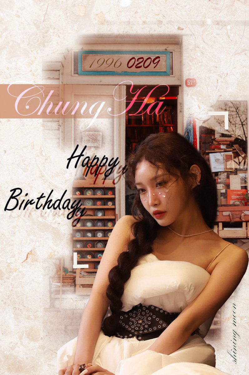kchshiningmoon's tweet photo. @CHUNGHA_MNHent Happy Birthday ！！ https://t.co/CqKJLnQoPW