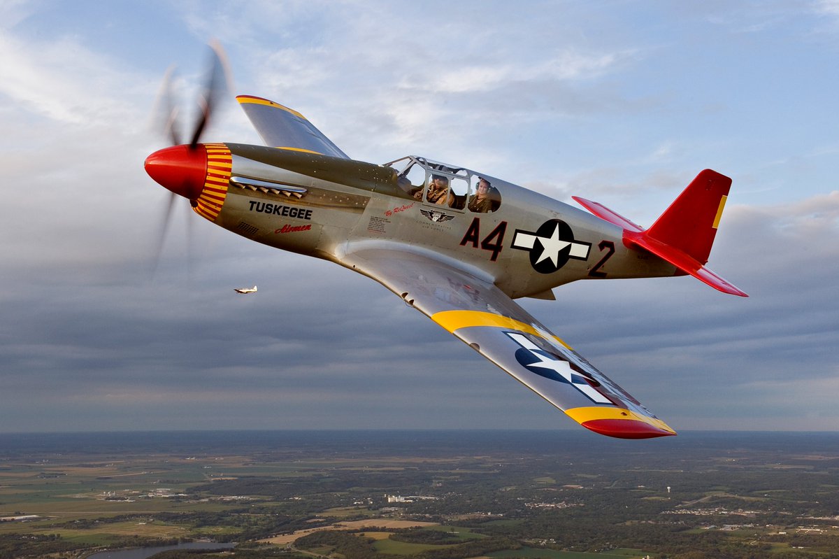 FW_AirShow's tweet photo. The @cafredtail will be at @FW_AirShow June 4-5.  The P-51 "By Request" will perform a demo and CAF will host tell the courageous story of the Tuskegee Airmen and WASP women pilots.  
Learn more at https://t.co/ffPNEcbhiu https://t.co/xSQNOYGTZR