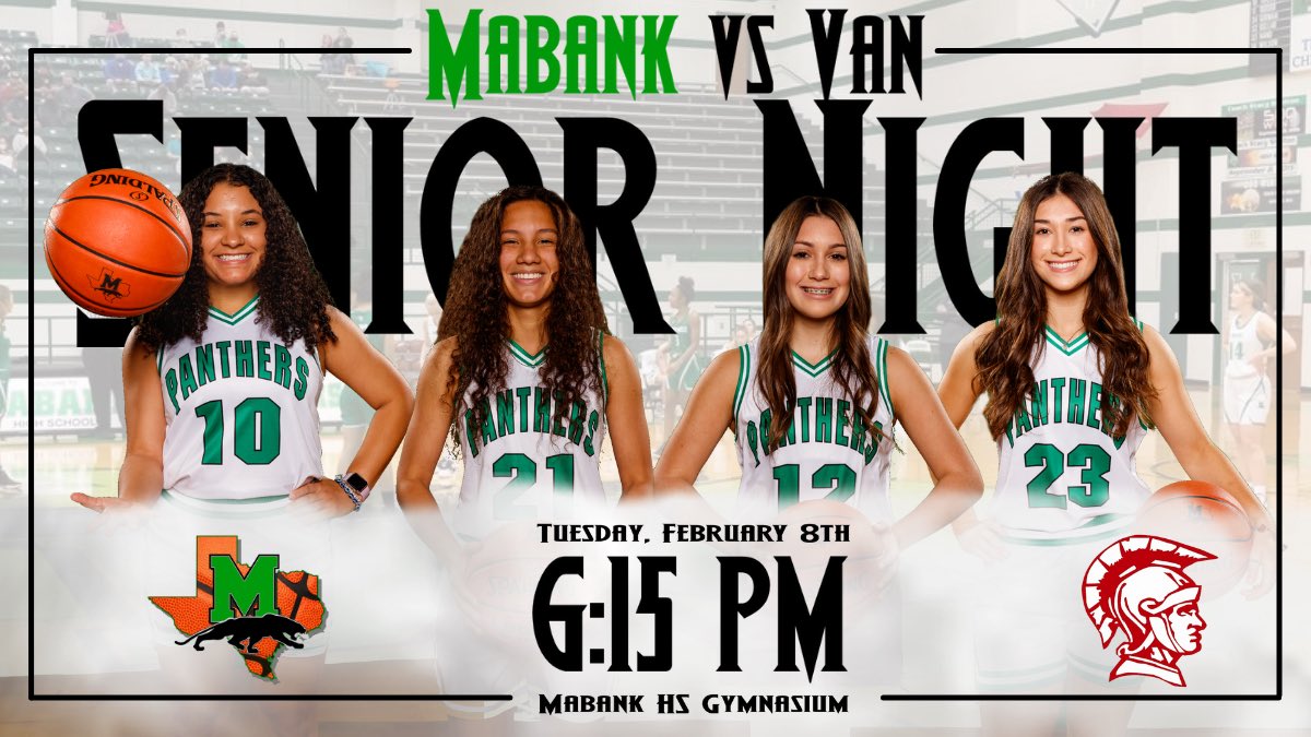 Mabank_Hoops's tweet photo. 🏀GAMEDAY!  Please come out for the last home game of the year. Senior Night ceremony will take place immediately after the game. #RTB #Give3Cheers
🆚Van Vandals
📍Mabank HS 
⏰JV @ 5 / Var @ 6:15 / JV2 @ 7:30 https://t.co/NfFQyusTCX