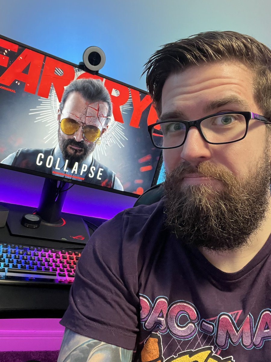 DanQ8000's tweet photo. In a surprise announcement, @Ubisoft decided to release the third major DLC for #FarCry6 a month early. Today we’re jumping into the #JosephCollapse DLC! @FarCrygame https://t.co/swf5cDjZhO