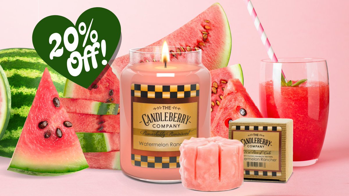 🥁Introducing February's Candle of the Month: Our signature Watermelon Rancher™ 🍉
Experience this refreshing, sweet, and summery fragrance in your home to help remind you that warmer months are just ahead. 🥰
Use PROMO CODE: FEBCOM2022 and enjoy 20% off this fragrance!