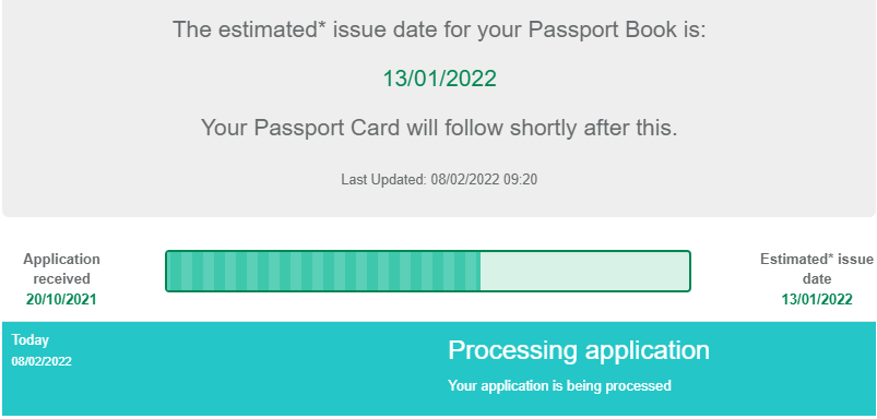 TSLafferty's tweet image. What is the curent REAL waiting time, after the estimated issue date? @PassportIRL @dfatirl