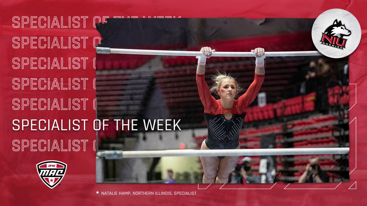 Hamp scored a season-high 9.925 on uneven parallel bars to win the event &amp; cap a record-setting performance by the Huskie bars Friday.  Hamp's 9.925 tied her career high &amp; gave NIU a score of 49.325 on bars, breaking the previous school record of 49.275.  

#GoHuskies | #MACtion