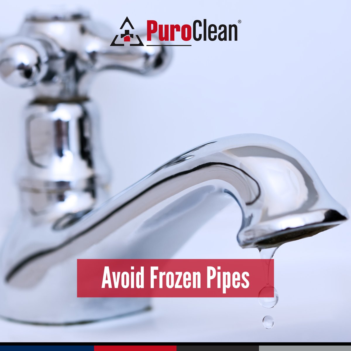 When the weather outside is down into freezing temperatures, allow your faucets to drip slightly. Moving water (even a drip) can keep pipes from freezing. 
#SafetyMatters #SafetyFirst #StaySafe