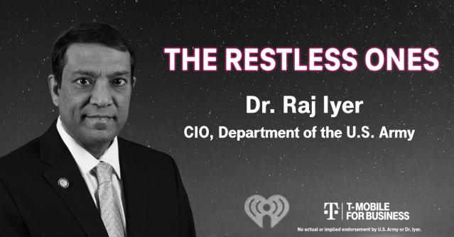 The U.S. Army is outrageously innovative—thanks to a civilian. Jonathan Strickland met with CIO Dr. Raj Iyer to learn how he’s using #5G to create new capabilities. Listen to Episode 18 of #TheRestlessOnes, our collaboration with iHeartRadio. t-mo.co/3HDydz9