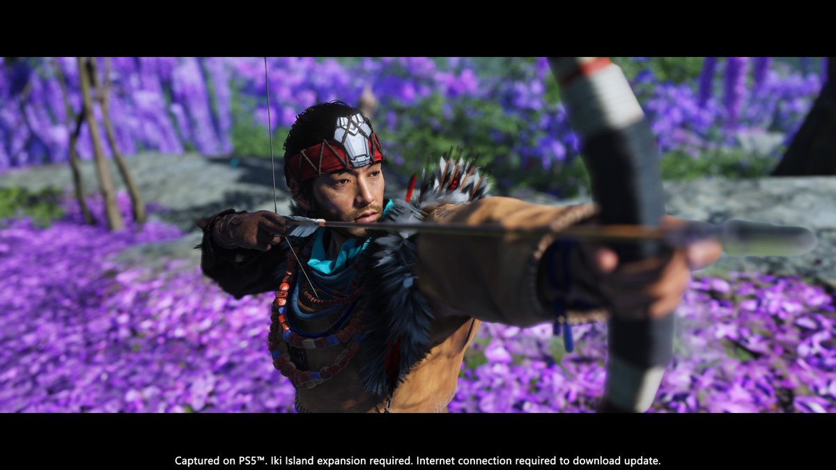 SuckerPunchProd's tweet photo. We are so excited for Horizon Forbidden West from our friends at @Guerrilla! While we wait, today we’ve released a new patch for Ghost of Tsushima Director's Cut that repairs a Wind Shrine to the north of Iki Island. Solve the puzzle there to earn an Aloy-inspired surprise... https://t.co/5brcjTvL7o