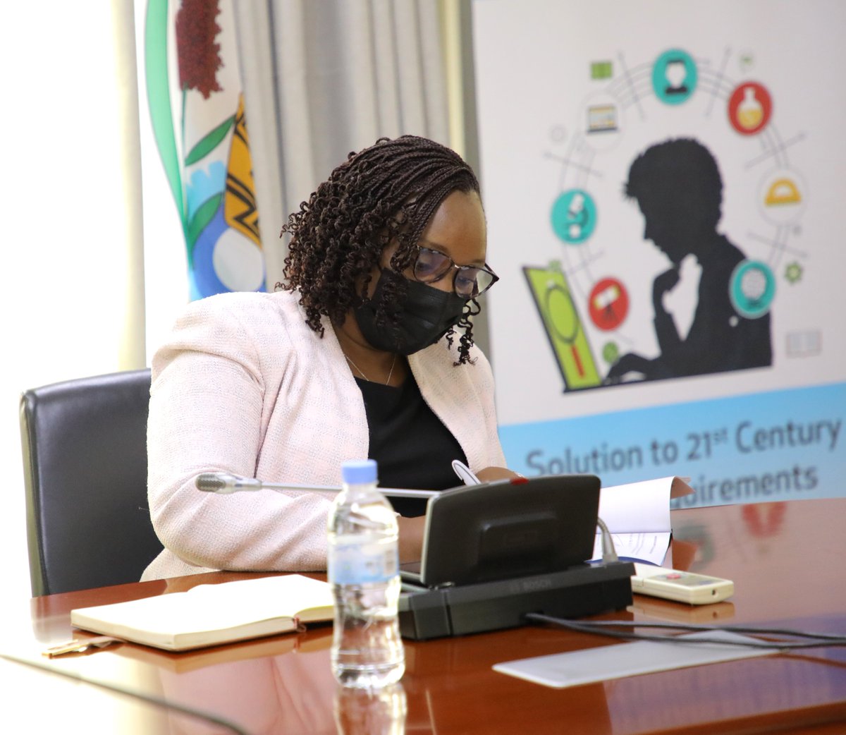 Ministry of Education | Rwanda (@rwanda_edu) on Twitter photo This afternoon, Minister of Education Hon. <a href="/Dr_Uwamariya/">Dr. Valentine Uwamariya</a> officiated the handover ceremony between MINEDUC and @SpaceRwanda following the Cabinet meeting of October 13th, 2021 that approved the transfer of the Rwanda Climate Observatory project from MINEDUC to Rwanda Space Agency. This afternoon, Minister of Education Hon. <a href="/Dr_Uwamariya/">Dr. Valentine Uwamariya</a> officiated the handover ceremony between MINEDUC and @SpaceRwanda following the Cabinet meeting of October 13th, 2021 that approved the transfer of the Rwanda Climate Observatory project from MINEDUC to Rwanda Space Agency.