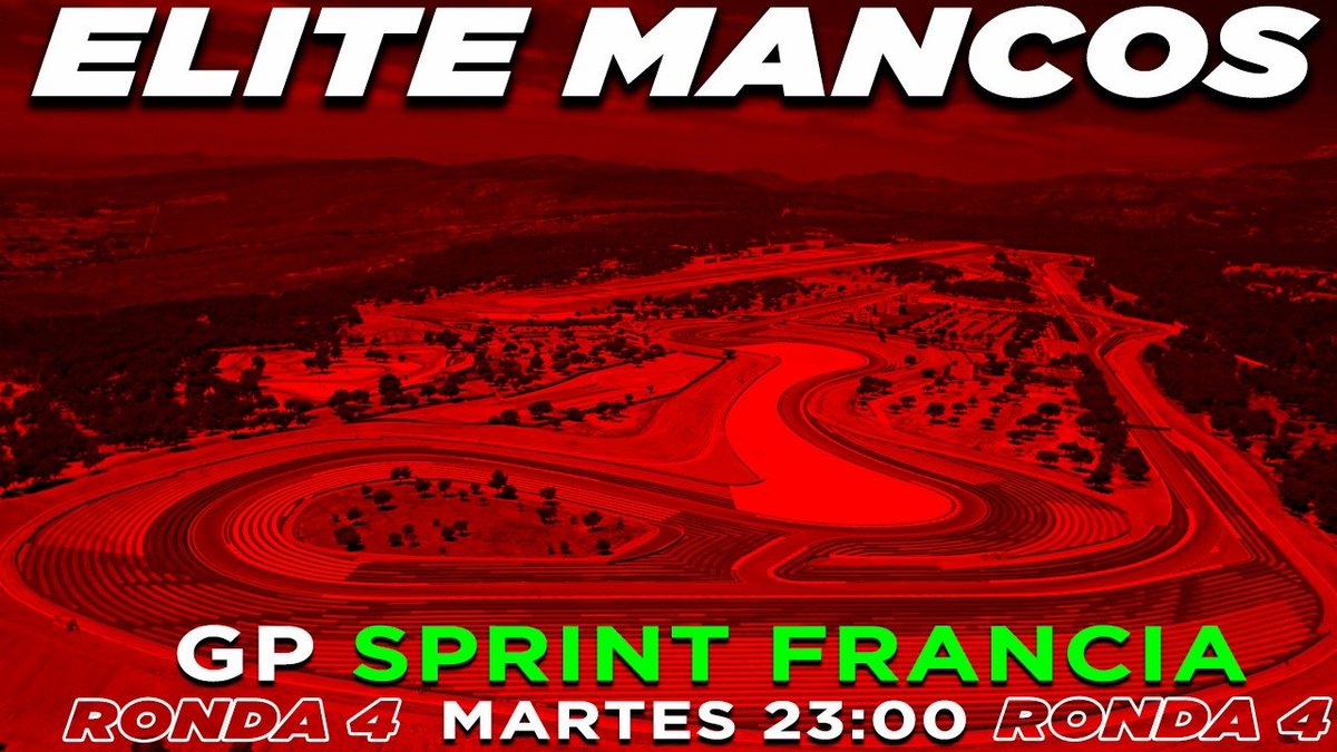 🚨 Cuarta cita del mundial desde Francia 🇨🇵, carrera  sprint 🚨

🗓 Hoy martes 8/2/22

⏰23:00

📺 Directo desde el canal de @casters_e 

🏁 Carrera modo sprint desde Francia 🇨🇵.
