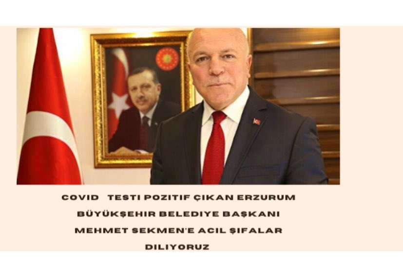 MikrofonTuruncu's tweet photo. Covid testi pozitif çıkan Erzurum Büyükşehir Belediye Başkanı @mehmetsekmen ‘e acil şifalar diliyoruz … https://t.co/5mJbjsLslM