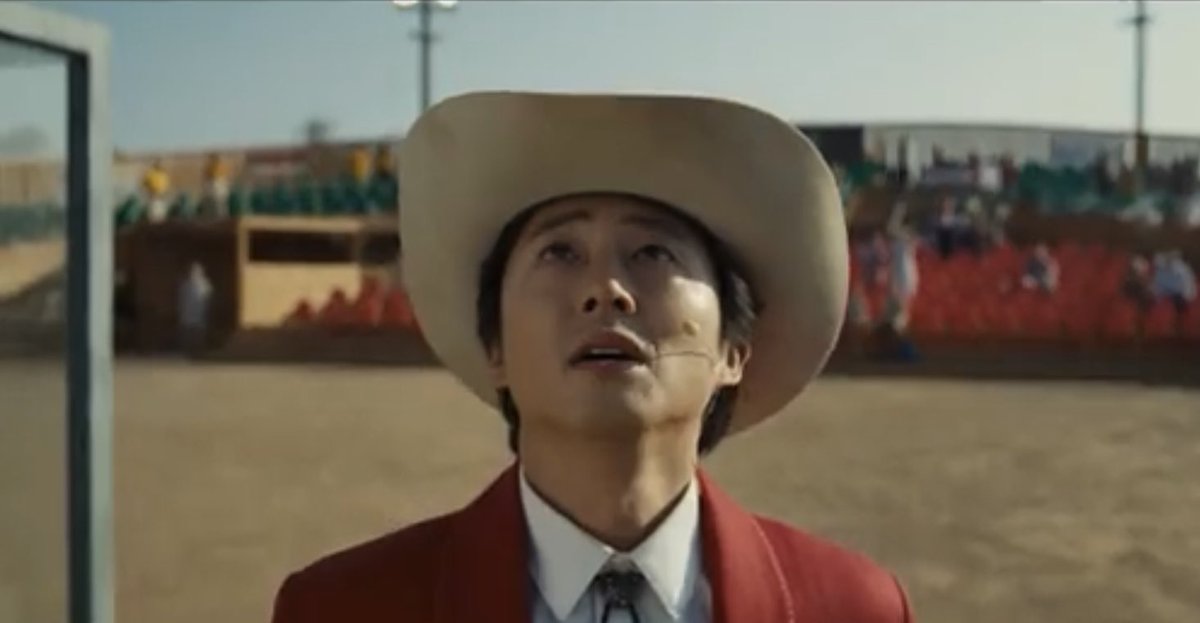 DiscussingFilm's tweet photo. First look at Steven Yeun, Daniel Kaluuya and Keke Palmer in Jordan Peele’s ‘NOPE’

First trailer releases on Sunday during the #SuperBowl https://t.co/2Do9bAX4CO