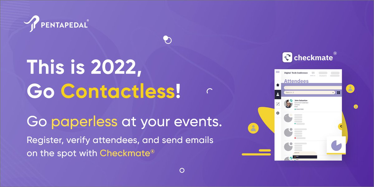 The top priority question on every events’ manager’s mind right now is how to observe COVID-19 protocols

How do you check in with your attendees in an era where social distancing is encouraged?

Are you still stuck using paper lists to check-in your guests in a contactless way? https://t.co/xYrQxkPnBH