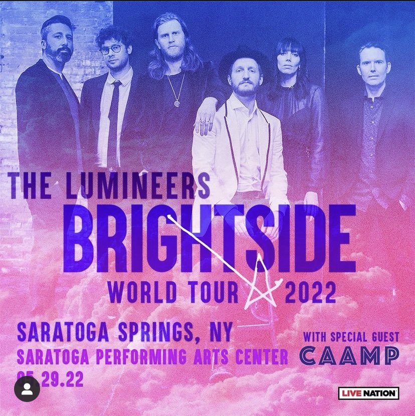 JUST ANNOUNCED:  <a href="/thelumineers/">The Lumineers</a> w/s/g <a href="/Caamp/">Caamp</a> at SPAC 5/29. Listen to #earlyeqx all next week to win tickets before you can buy them!  On sale 2/18 at 10a