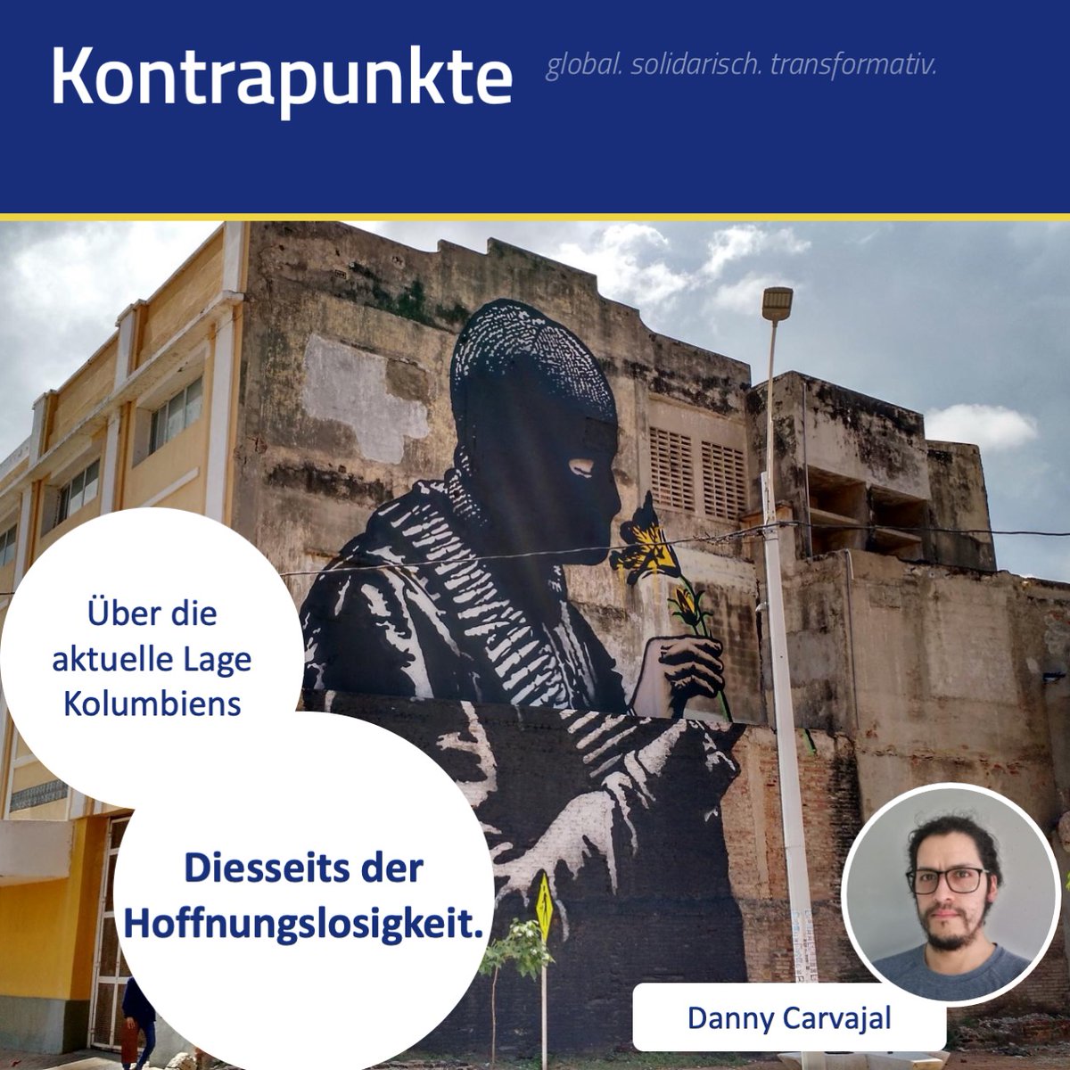 kontrapunkteZGF's tweet photo. In diesem #Beitrag berichtet der im #Exil lebenden #Menschrechtsaktivist Danny Carvajal von der politischen Lage in #Kolumbien 
https://t.co/6qSU9wVsv4 
  
#Asyl #Coltan #Deutschland #Frieden #Gewalt #Koka #Menschenrechte #Migration #Militär #Polizei #Sicherheit #Hoffnung #Macht https://t.co/oH6PniJB6L