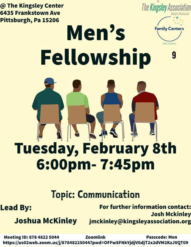 Tonight, <a href="/kingsleypgh/">Kingsley Association</a> is offering a meeting for all male parents/caregivers on the topic of Communication. For more information view the flyer below: